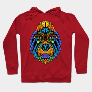 gorilla head zentangle Hoodie